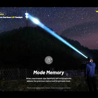 Nitecore P35i USB-C Rechargeable Dual Beam LEP Flashlight - 6 x CREE XP-G3 and 1 x LEP - 3000 Lumens - Includes 1 x 21700