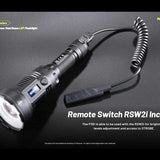 Nitecore P35i USB-C Rechargeable Dual Beam LEP Flashlight - 6 x CREE XP-G3 and 1 x LEP - 3000 Lumens - Includes 1 x 21700