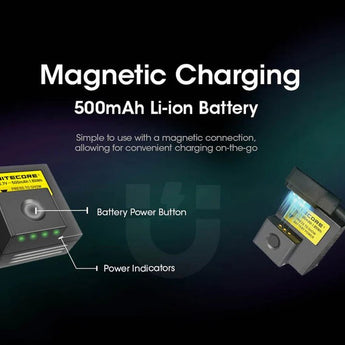 Nitecore PLB500 500mAh Li-ion Battery Pack for the NPL25 and NPL25-GL