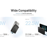 Nitecore POCKET10000 Carbon Fiber 10000mAh Li-ion Power Bank with Built-in USB-C Cable