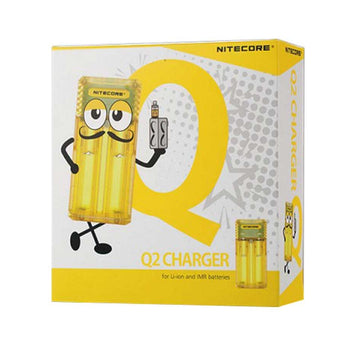 Nitecore Q2 2-Bay Quick Charger for Li-Ion, IMR Batteries - Comes in a Variety of Colors