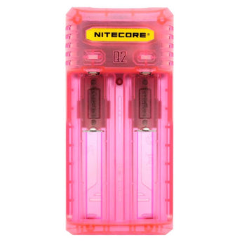 Nitecore Q2 2-Bay Quick Charger for Li-Ion, IMR Batteries - Comes in a Variety of Colors