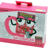 Nitecore Q4 4-Bay Quick Charger for Li-Ion, IMR Batteries - Comes in a Variety of Colors