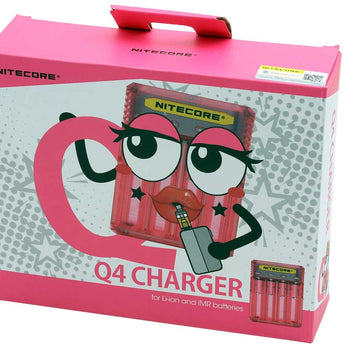 Nitecore Q4 4-Bay Quick Charger for Li-Ion, IMR Batteries - Comes in a Variety of Colors