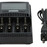 Nitecore Superb Charger SC4 4-Channel Selectable Current Smart Battery Charger for Li-ion, Ni-Cd, NiMH Batteries, and USB Devices