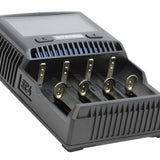 Nitecore Superb Charger SC4 4-Channel Selectable Current Smart Battery Charger for Li-ion, Ni-Cd, NiMH Batteries, and USB Devices