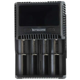 Nitecore Superb Charger SC4 4-Channel Selectable Current Smart Battery Charger for Li-ion, Ni-Cd, NiMH Batteries, and USB Devices