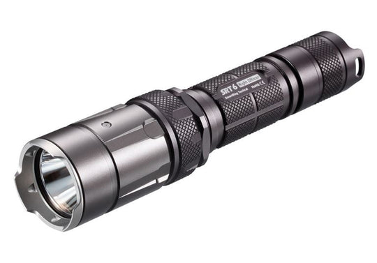 Nitecore SmartRing Tactical SRT 6 Night Officer Flashlight - CREE XM-L2 White LED - Red, Green and Blue LEDs - 930 Lumens - Uses 1 x 18650 or 2 x CR123As - Grey
