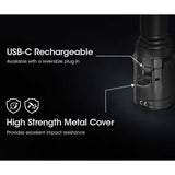 Nitecore SRT7i USB-C Rechargeable LED Flashlight - Includes 1 x 21700