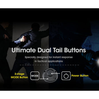 Nitecore SRT7i USB-C Rechargeable LED Flashlight - Includes 1 x 21700