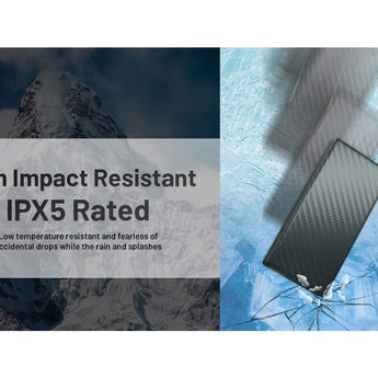 Nitecore Summit 20000 Low Temperature Resistant Carbon Fiber Li-ion Powerbank - 20000mAh - Includes 1 x USB-C Charging Cable