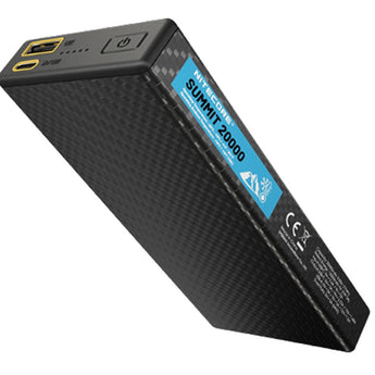 Nitecore Summit 20000 Low Temperature Resistant Carbon Fiber Li-ion Powerbank - 20000mAh - Includes 1 x USB-C Charging Cable