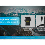 Nitecore Summit 20000 Low Temperature Resistant Carbon Fiber Li-ion Powerbank - 20000mAh - Includes 1 x USB-C Charging Cable