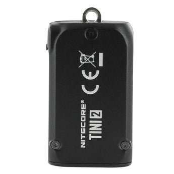 Nitecore TINI-2 Dual-Core USB-C Rechargeable LED Keychain Flashlight - 500 Lumens - 2 x OSRAM P8 - Uses Built-In 280mAh Li-ion Battery Pack - Aluminum Alloy, Stainless Steel, or Titanium - Black or Gray