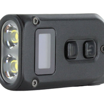 Nitecore TINI-2 Dual-Core USB-C Rechargeable LED Keychain Flashlight - 500 Lumens - 2 x OSRAM P8 - Uses Built-In 280mAh Li-ion Battery Pack - Aluminum Alloy, Stainless Steel, or Titanium - Black or Gray