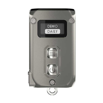 Nitecore TINI-2 Dual-Core USB-C Rechargeable LED Keychain Flashlight - 500 Lumens - 2 x OSRAM P8 - Uses Built-In 280mAh Li-ion Battery Pack - Aluminum Alloy, Stainless Steel, or Titanium - Black or Gray