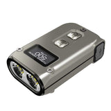Nitecore TINI-2 Dual-Core USB-C Rechargeable LED Keychain Flashlight - 500 Lumens - 2 x OSRAM P8 - Uses Built-In 280mAh Li-ion Battery Pack - Aluminum Alloy, Stainless Steel, or Titanium - Black or Gray