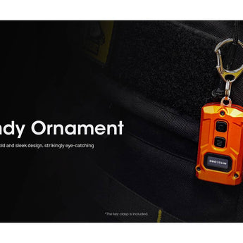 Nitecore TINI 3 USB-C Rechargeable LED Keylight - 600 Lumens - NiteLab MCT UHE - Uses Built-in 330mAh Li-ion Battery Pack - Black, Gray, or Orange