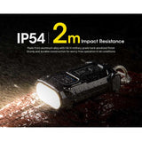 Nitecore TINI 3 USB-C Rechargeable LED Keylight - 600 Lumens - NiteLab MCT UHE - Uses Built-in 330mAh Li-ion Battery Pack - Black, Gray, or Orange