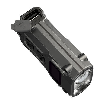 Nitecore TINI 3 USB-C Rechargeable LED Keylight - 600 Lumens - NiteLab MCT UHE - Uses Built-in 330mAh Li-ion Battery Pack - Black, Gray, or Orange