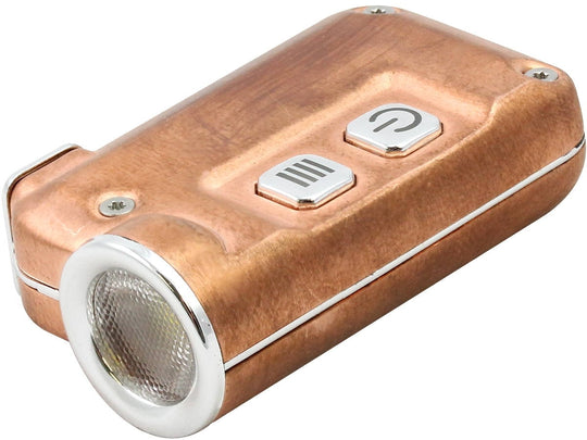 Nitecore TINI Cu USB Rechargeable Key Light - CREE XP-G2 S3 LED - 380 Lumens - Includes 1 x Li-Ion Battery Pack - Copper