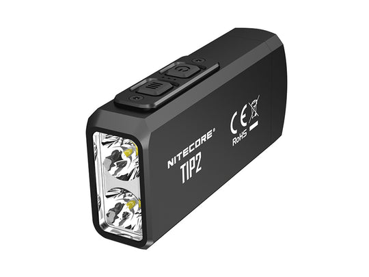 Nitecore TIP 2 Rechargeable LED KeyLight - 2 x CREE XP-G3 S3 - 720 Lumens - Uses Built-In 500mAh Li-ion Battery Pack
