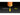 Orange light with metal ring pull feature and weight capacity on a black background