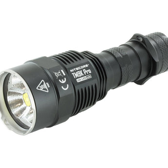 Nitecore TM9K Pro USB-C Rechargeable LED Flashlight - 9900 Lumens - 3 x NiteLab UHi 40 MAX - Uses Built-in 5000mAh Li-ion Battery Pack