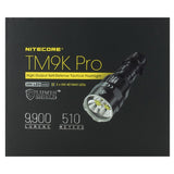 Nitecore TM9K Pro USB-C Rechargeable LED Flashlight - 9900 Lumens - 3 x NiteLab UHi 40 MAX - Uses Built-in 5000mAh Li-ion Battery Pack