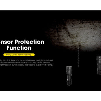 Nitecore TM9K Pro USB-C Rechargeable LED Flashlight - 9900 Lumens - 3 x NiteLab UHi 40 MAX - Uses Built-in 5000mAh Li-ion Battery Pack