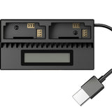 Nitecore UGP4 2-Bay Intelligent Battery Charger with USB Cable - Fits GoPro HERO4 and HERO3 Batteries