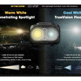 Nitecore UT27 Dual Beam Fusion Elite LED Headlamp - 520 Lumens - CREE XP-G3 S3 - Includes USB-C Rechargeable HLB-1300 Battery Pack