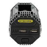 Nitecore V2 Smart Battery Car Charger for Li-Ion, IMR, Ni-MH and Ni-Cd Batteries - Includes DC Cable