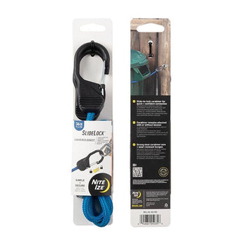 Nite Ize SlideLock Carabiner Bungee - 48 in. - Green
