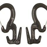 Nite Ize Figure 9 Carabiner Rope Tightener - Small - 2 Pack with Rope - Black