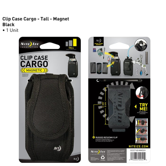 Nite Ize Clip Case Cargo Magnet Holster - Tall - Black (CCCT-03-MAG01)
