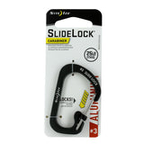 Nite Ize SlideLock Carabiner - Aluminum with Slide-to-Lock Design - #3 - Multiple Colors