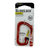 Nite Ize SlideLock Carabiner - Aluminum with Slide-to-Lock Design - #3 - Multiple Colors