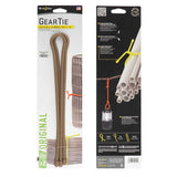 NiteIze Gear Tie Reusable Rubber Twist Tie 24 in. - 2 Pack - Coyote or Black or Bright Orange or Neon Yellow