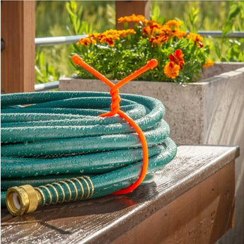 NiteIze Gear Tie Reusable Rubber Twist Tie 64 in. - Coyote or Black or Bright Orange or Neon Yellow