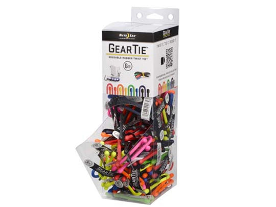 Mini Gravity Bin with 100 6-inch Gear Ties