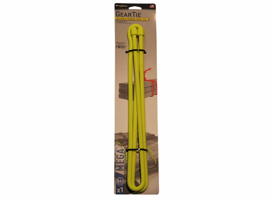 Nite Ize Mega Gear Tie Reusable Rubber Twist Tie - 64-Inch - Neon Yellow (GTM64-33-R3)