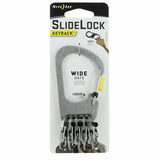 Nite Ize KCK-11-R3 Stainless Steel SlideLock KeyRack - 5 Attached S-Biner MicroLocks with Slide-to-Lock Technology