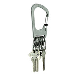 Nite Ize KCK-11-R3 Stainless Steel SlideLock KeyRack - 5 Attached S-Biner MicroLocks with Slide-to-Lock Technology