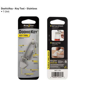 Nite Ize DoohicKey Key Tool 6-in-1 Multi-Tool - Stainless (KMT-11-R3)