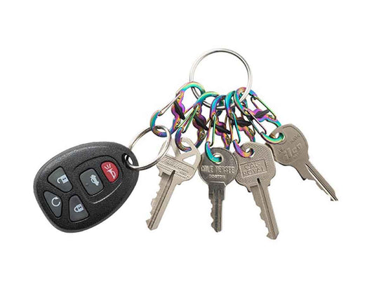 Nite Ize KeyRing Locker S-Biner Stainless Steel - Spectrum