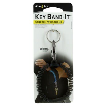 Nite Ize Key Band-It Stretch Wristband with S-Biner MicroLock for Keys - Various Colors