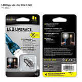 Nite Ize LED Upgrade Kit - 55 Lumens - Fits D and C Cell Flashlights (LRB2-07-PR)