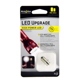 Nite Ize High-Power LED Upgrade Kit - 74 Lumens - Fits D and C Cell Flashlights (LRB2-07-PRHP)