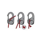 Nite Ize CamJam Cord Tightener - 2 Pack with 8 ft. Rope - Plastic